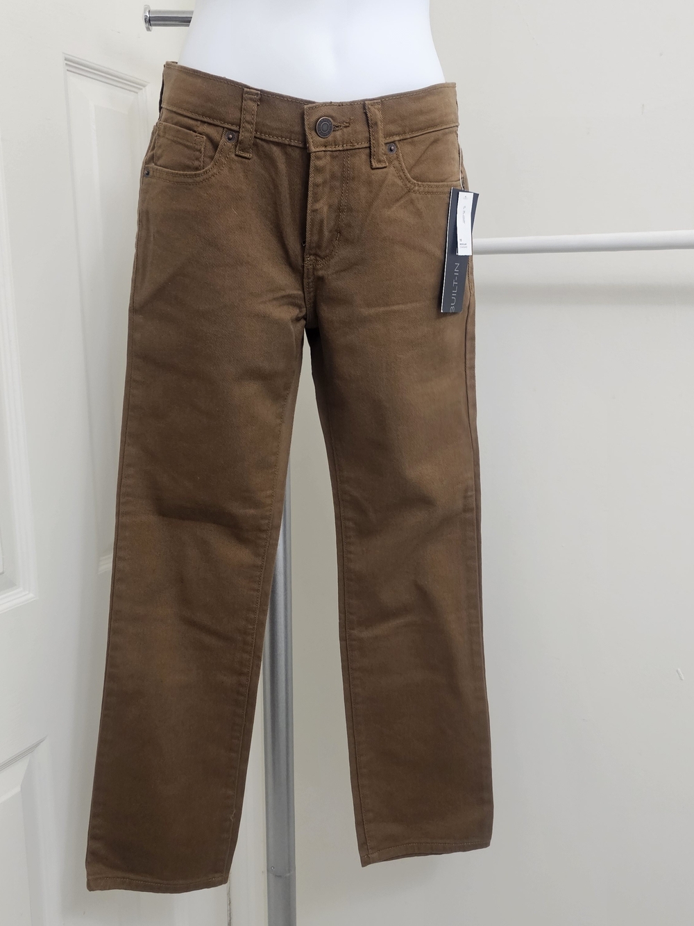 🔥💥NWT Old Navy Brown Kids Jeans with Blue Label, Sz 10🔥💥